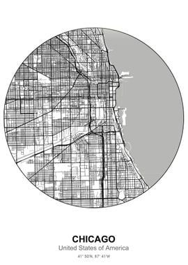 chicago circle map