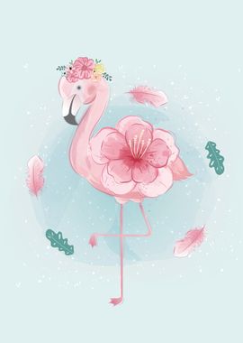 Flowery flamingo