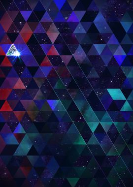 Space Geometric Abstract