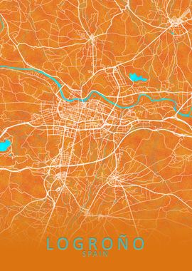 Logrono Spain City Map