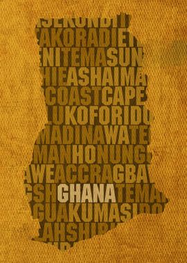 Ghana Country Word Map