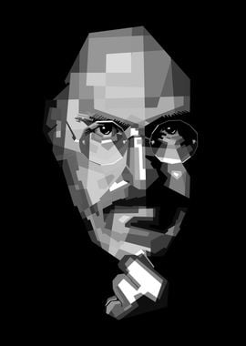 Steve Jobs grayscale