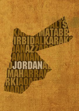 Jordan Country Word Map