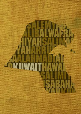 Kuwait Country Word Map 