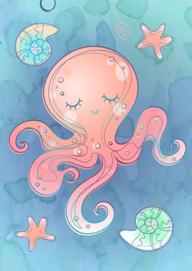 Cute octopus 