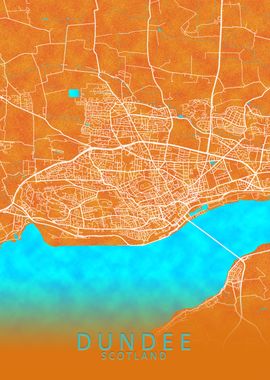 Dundee Scotland City Map