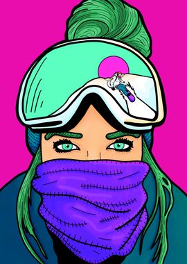 Pop snowboarder