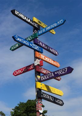 assorted signages