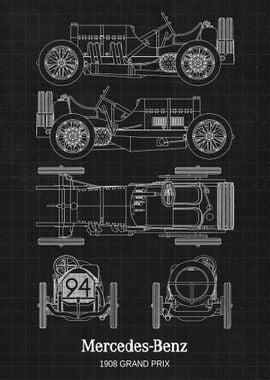 Mercedes 1908 Grand Prix