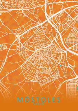 Mostoles Spain City Map