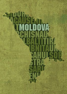 Moldova Country Word Map