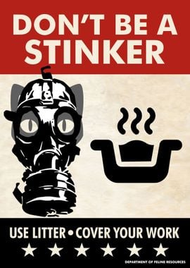 Funny Cat Propaganda Stink