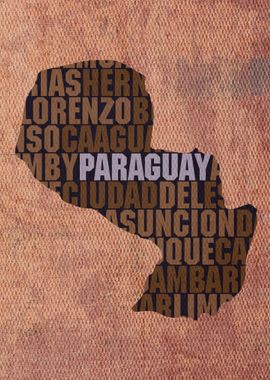 Paraguay Country Word Map 