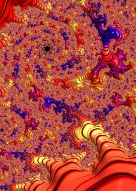 Colorful Fractal Vortex