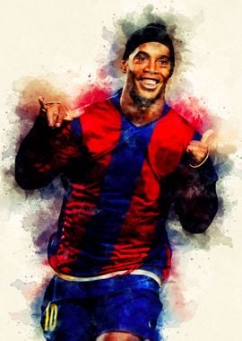 Ronaldinho Watercolor