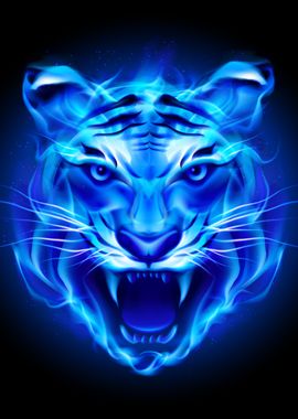  blue fire tiger 