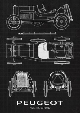 Peugeot 76 Litre GP 1912