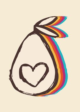 Cute Avocado Rainbow 9