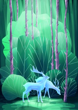 Deer in the forest