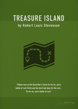 Treasure Island Book Art