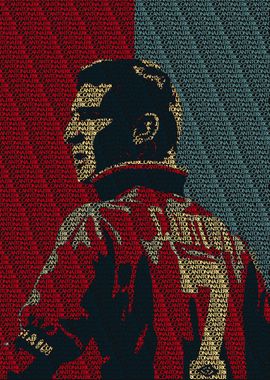 Eric Cantona Text Art