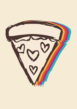 Cute Pizza Rainbow 10