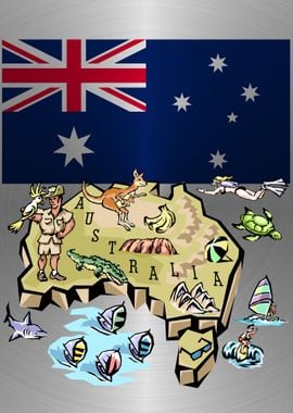 Australia Map Travel