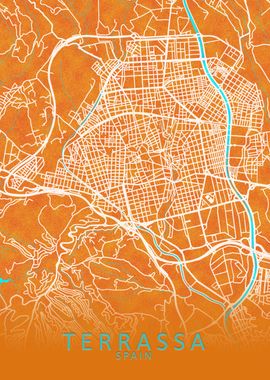 Terrassa Spain City Map