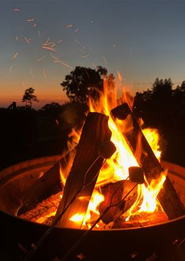 night bonfire