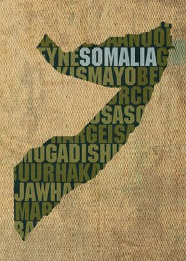 Somalia Country Word Map