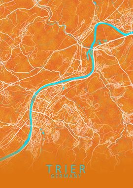 Trier Germany City Map