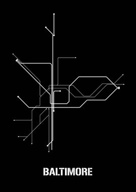 Baltimore Metro Subway map