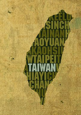 Taiwan Country Word Map