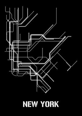 New York Metro Subway Map