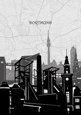 dortmund cityscape map