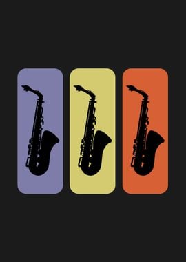 SAXOPHONE VINTAGE POSTER