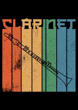 CLARINET VINTAGE POSTER