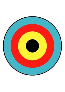 Isolated Archery Target