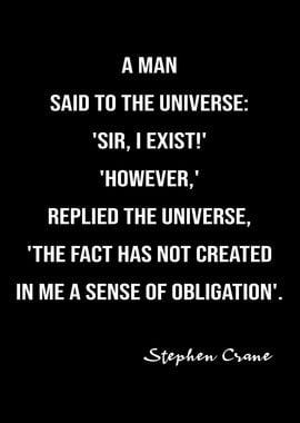 Stephen Crane On Universe