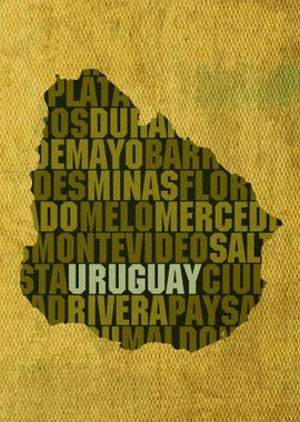 Uruguay Country Word Map