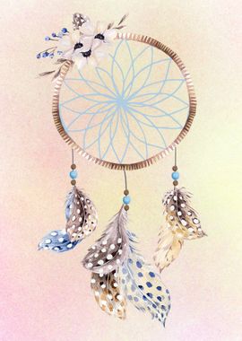 Dreamcatcher with Flowers