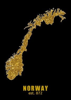 Norway Gold Map