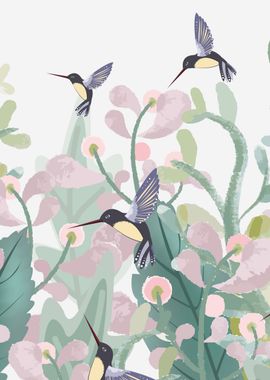 flower birds