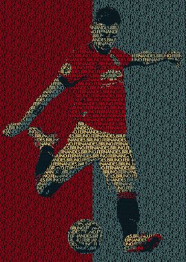 Bruno Fernandes Text Art