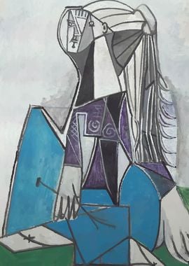 Picasso in blue