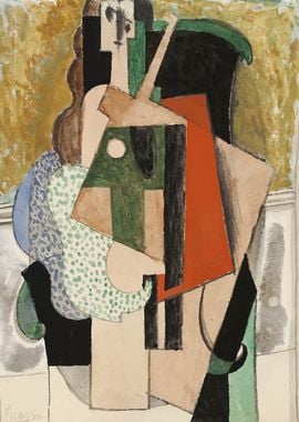 Woman in armchair Picasso