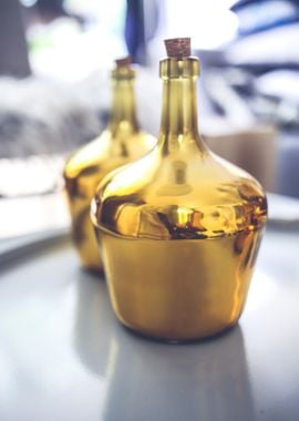 gold bottle