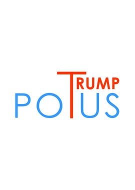 POTUS Trump Color On White