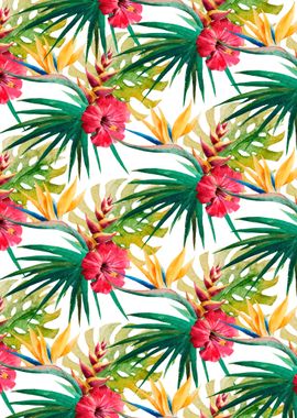 Colorful Tropical Patt 03