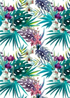 Colorful Tropical Patt 01